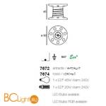 Напольный светильник Linea Light Reely 7674 - Схема