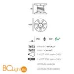 Садово-парковый фонарь Linea Light Reely 7675 - Схема