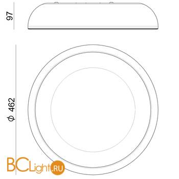 Потолочный светильник Linea Light Reflexio 8530 - Схема