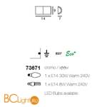 Бра Linea Light 73671 - Схема
