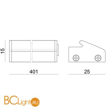 Настенный светильник Linea Light Reika Bulbo 8574 - Схема