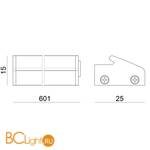 Настенный светильник Linea Light Reika Bulbo 8579 - Схема