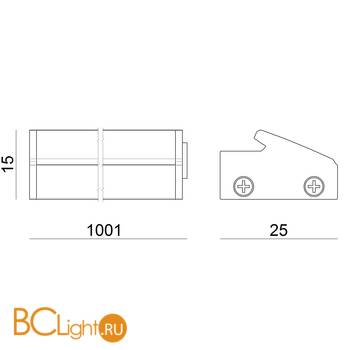 Настенный светильник Linea Light Reika Bulbo 8582 - Схема