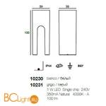 Садово-парковый фонарь Linea Light Roma 10231 - Схема