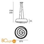 Подвесной светильник Linea Light Rose 7657 - Схема