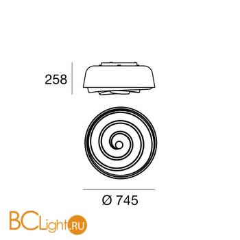 Потолочный светильник Linea Light Rose 7658 - Схема