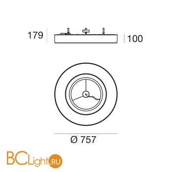 Потолочный светильник Linea Light Saturn 7653 - Схема