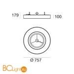 Потолочный светильник Linea Light Saturn 7653N - Схема