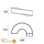 Настенный светильник Linea Light Saturn 7654 - Схема