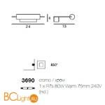 Бра Linea Light 3690 - Схема