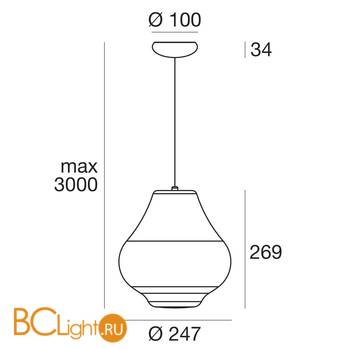 Подвесной светильник Linea Light Sisters 8384 - Схема