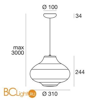 Подвесной светильник Linea Light Sisters 8388 - Схема