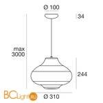 Подвесной светильник Linea Light Sisters 8389 - Схема