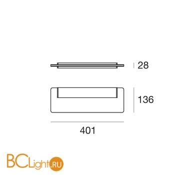 Настенный светильник Linea Light Skinny 7908 - Схема