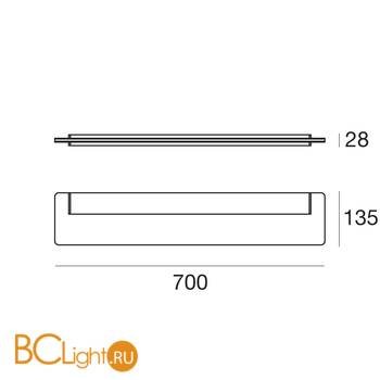 Настенный светильник Linea Light Skinny 7911 - Схема