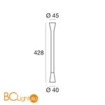 Настенный светильник Linea Light Snake 7223 - Схема