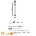 Настенный светильник Linea Light Snake 7232 - Схема