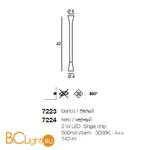 Настенный светильник Linea Light Snake 7224 - Схема