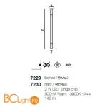 Настенный светильник Linea Light Snake 7229 - Схема