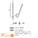 Настенный светильник Linea Light Snake 7235 - Схема