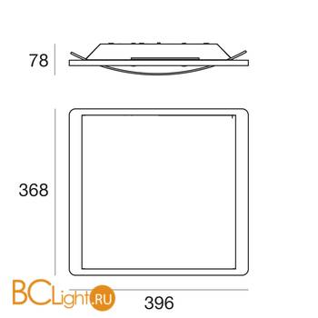 Потолочный светильник Linea Light Solido 90260 - Схема
