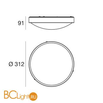 Потолочный светильник Linea Light Spark 90293 - Схема