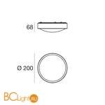 Потолочный светильник Linea Light Spark 90291 - Схема