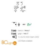 Cпот (точечный светильник) Linea Light Spotty 7340 - Схема