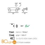 Cпот (точечный светильник) Linea Light Spotty 7346 - Схема