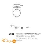 Потолочный светильник Linea Light Squash 7626 - Схема