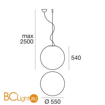 Подвесной светильник Linea Light Stardust 7892 - Схема