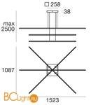 Подвесной светильник Linea Light Straight 8207 - Схема