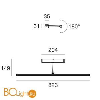 Подсветка для картин Linea Light Straight 8266 - Схема