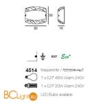 Настенный светильник Linea Light Syberia 4514 - Схема