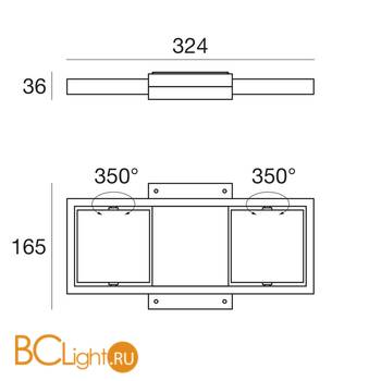 Светильник для струнной системы Linea Light Tablet 8436 - Схема