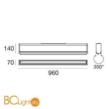 Потолочный светильник Linea Light Tablet 7595 - Схема