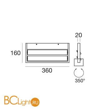 Настенный светильник Linea Light Tablet 7606 - Схема