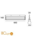 Настенный светильник Linea Light Tablet 7607 - Схема