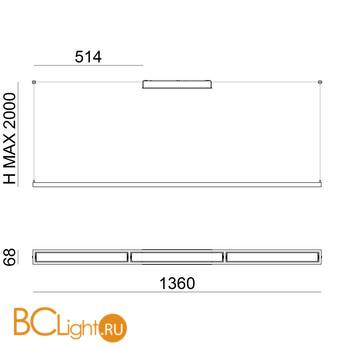 Подвесной светильник Linea Light Tablet 8450 - Схема