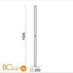 Напольный светильник Linea Light Tablet 8453 - Схема