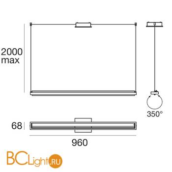 Подвесной светильник Linea Light Tablet 8475 - Схема