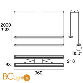 Подвесной светильник Linea Light Tablet 8478 - Схема
