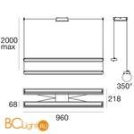 Подвесной светильник Linea Light Tablet 8478 - Схема