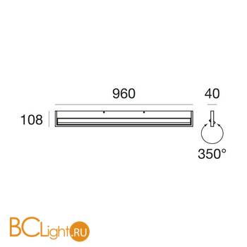 Настенный светильник Linea Light Tablet 7605 - Схема