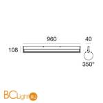 Настенный светильник Linea Light Tablet 7605 - Схема