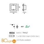 Настенный светильник Linea Light Tabula 6034 - Схема