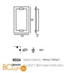 Бра Linea Light Class Modern collection 6024 - Схема