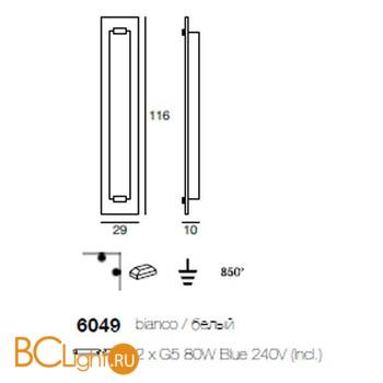 Бра Linea Light Class Modern collection 6049 - Схема