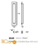 Бра Linea Light Class Modern collection 6049 - Схема