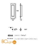 Бра Linea Light Class Modern collection 6044 - Схема